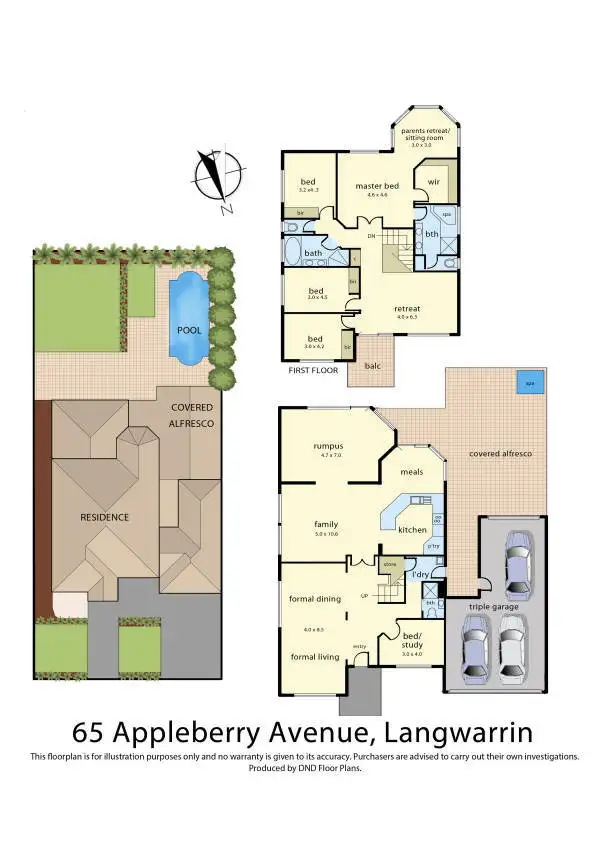 Floorplan of Homely house listing, 65 Apple Berry Avenue, Langwarrin VIC 3910