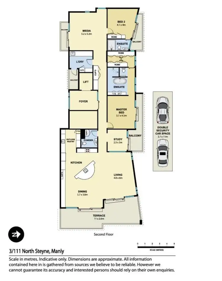Floorplan of Homely apartment listing, Unit 3/111 North Steyne, Manly NSW 2095