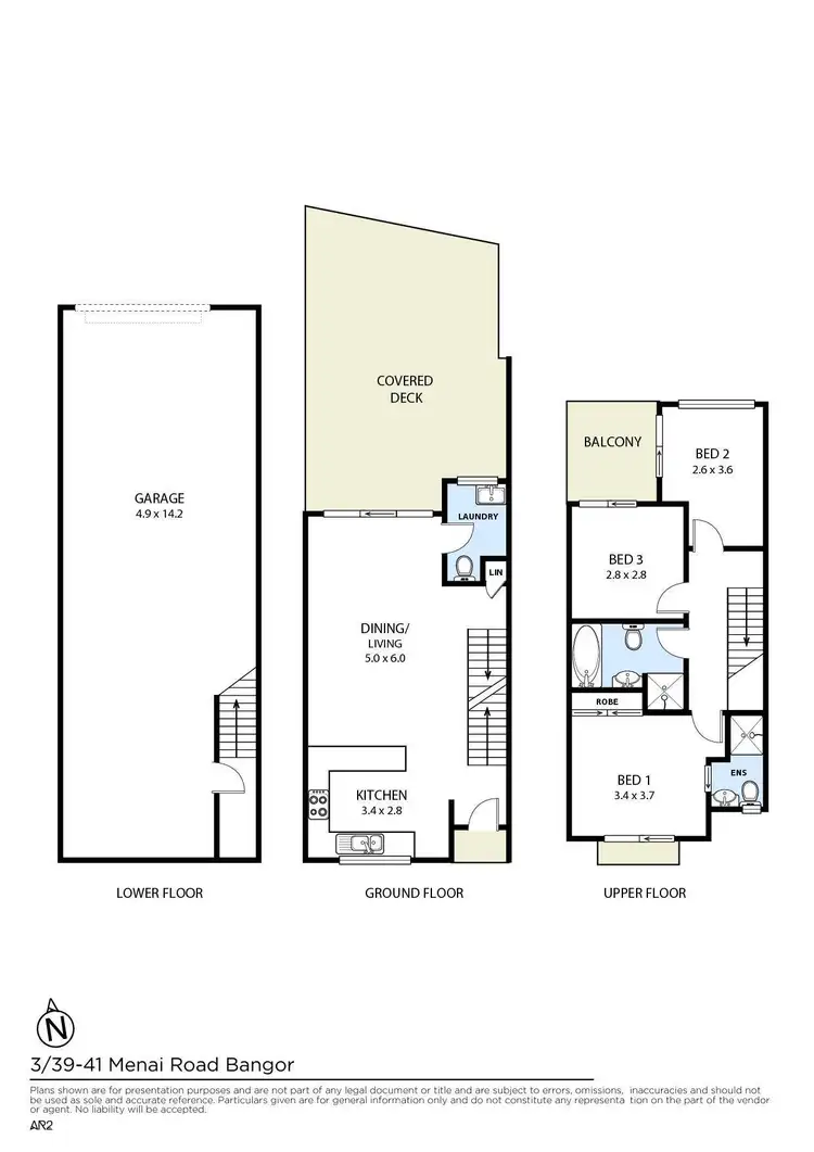 Floorplan of Homely townhouse listing, 3/39-41 Menai Road, Bangor NSW 2234