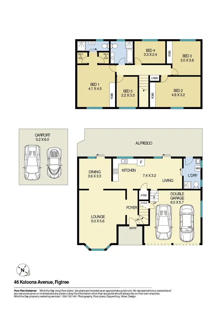Floorplan of Homely house listing, 46 Koloona Avenue, Figtree NSW 2525