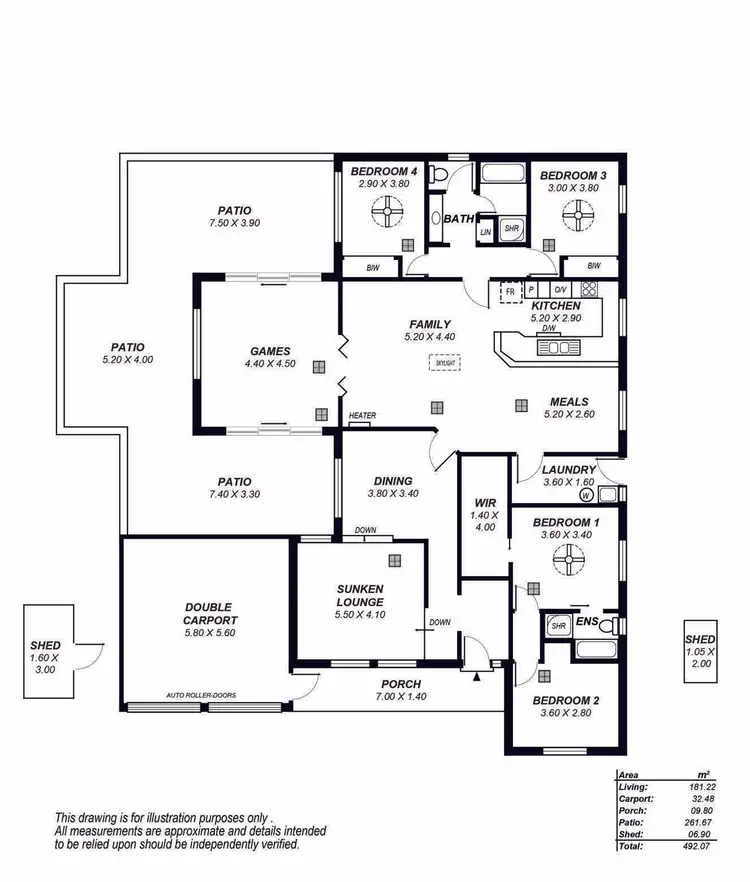 Floorplan of Homely house listing, 10 Bathbank Crescent, Sheidow Park SA 5158