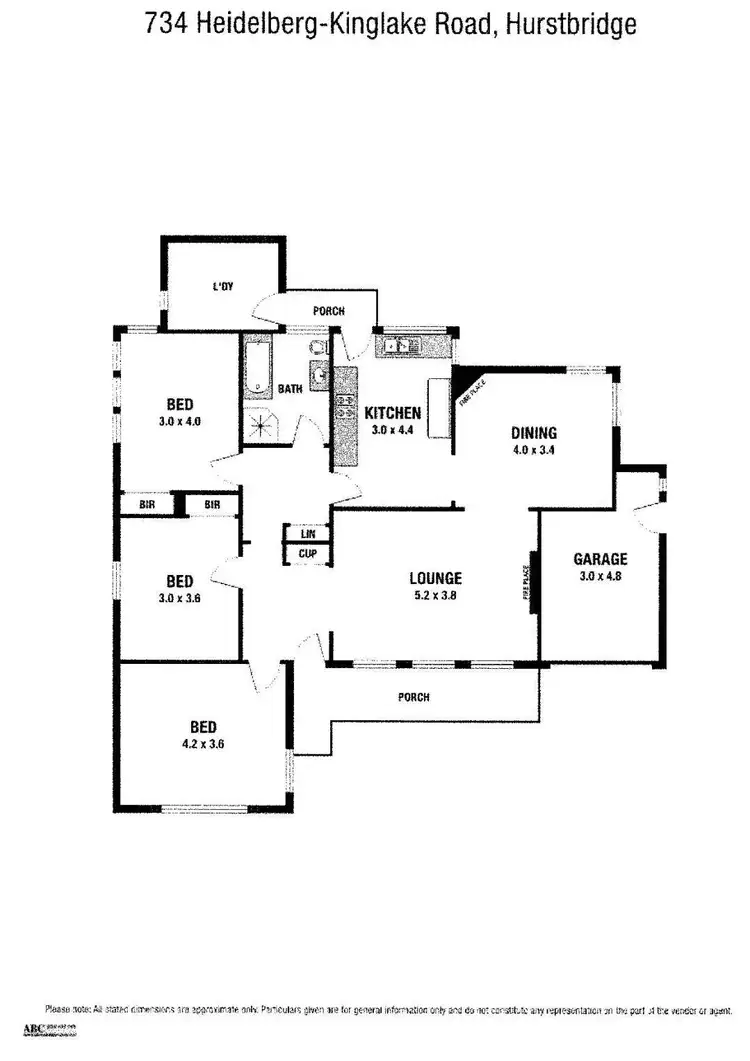 Floorplan of Homely house listing, 734 Heidelberg-Kinglake Road, Hurstbridge VIC 3099