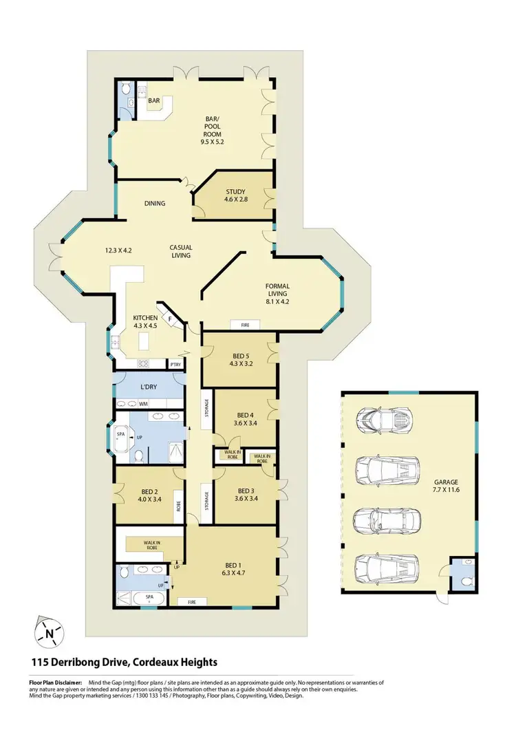 Floorplan of Homely house listing, 115 Derribong Drive, Cordeaux Heights NSW 2526