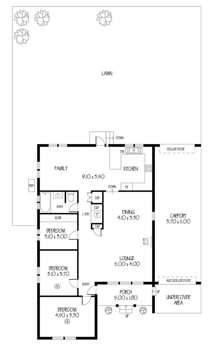 Floorplan of Homely house listing, 86 Acacia Street, Seacliff SA 5049