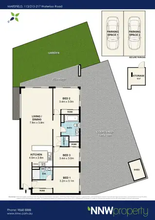 Floorplan of Homely unit listing, 113/215 Waterloo Road, Marsfield NSW 2122