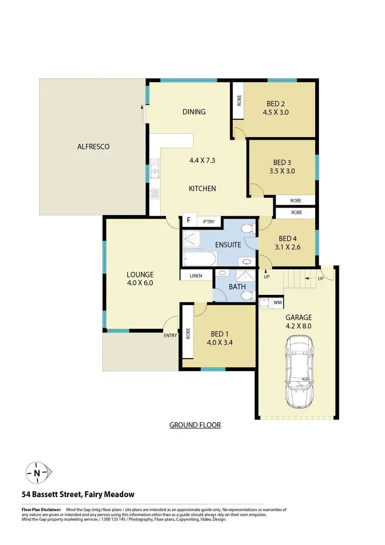 Floorplan of Homely house listing, 54 Bassett Street, Fairy Meadow NSW 2519