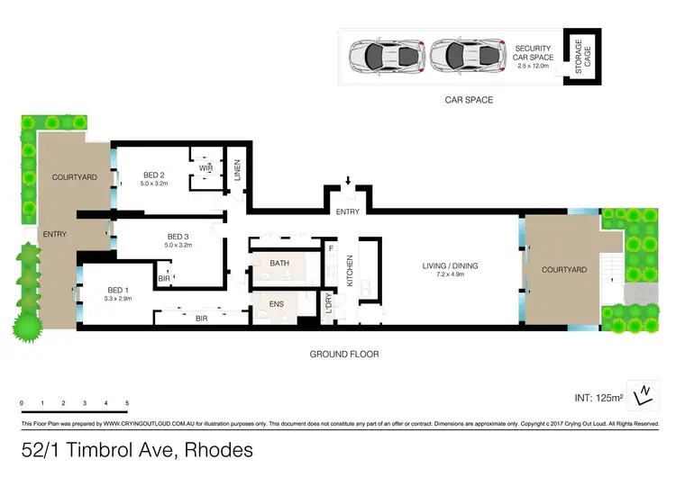 Floorplan of Homely apartment listing, Level G/52/1 Timbrol Avenue, Rhodes NSW 2138