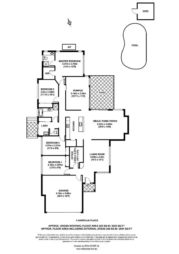 Floorplan of Homely house listing, 4 Harpulia Place, Seventeen Mile Rocks QLD 4073