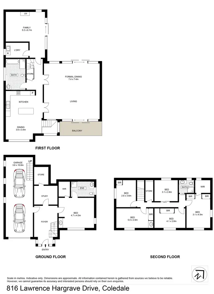 Floorplan of Homely house listing, 816 Lawrence Hargrave Drive, Coledale NSW 2515