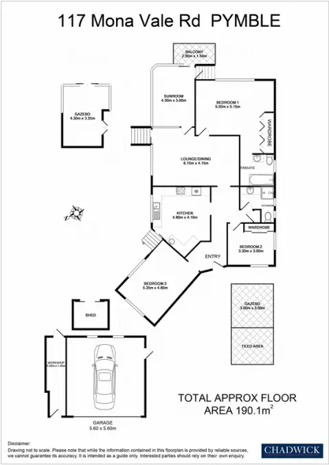 Floorplan of Homely house listing, 117 Mona Vale Road, Pymble NSW 2073
