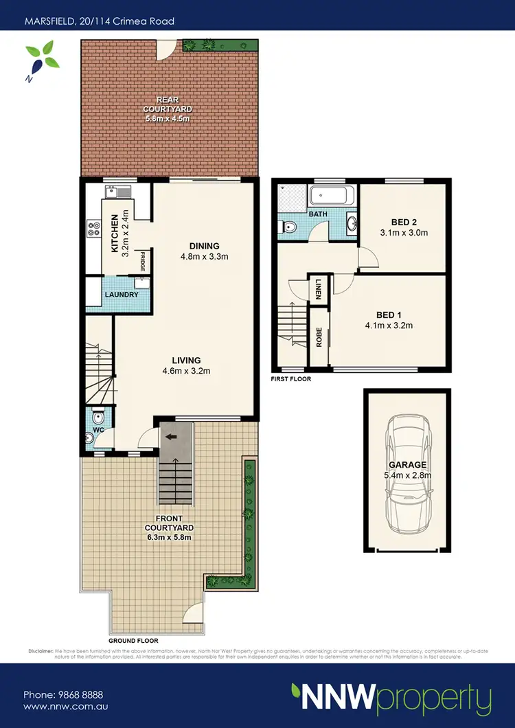 Floorplan of Homely townhouse listing, 20/114-118 Crimea Road, Marsfield NSW 2122