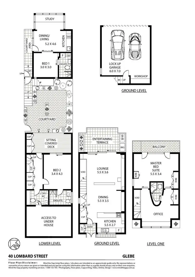 Floorplan of Homely house listing, 40 Lombard Street, Glebe NSW 2037