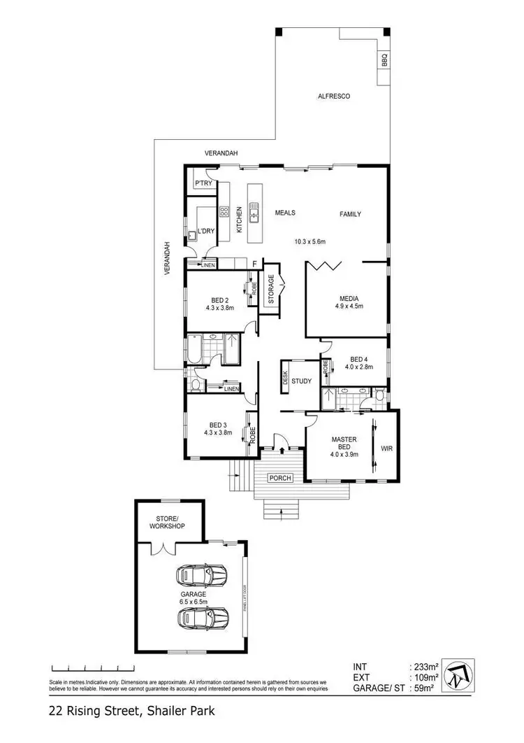 Floorplan of Homely house listing, 22 Rising Street, Shailer Park QLD 4128