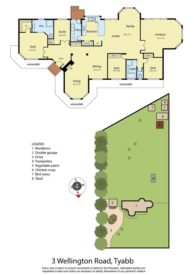 Floorplan of Homely rural property listing, 3 Wellington Road, Tyabb VIC 3913