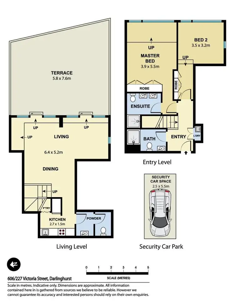 Floorplan of Homely apartment listing, 606/227 Victoria Street, Darlinghurst NSW 2010