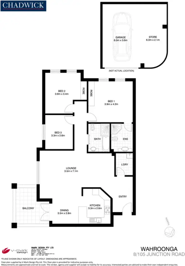 Floorplan of Homely apartment listing, 8/105 Junction Road, Wahroonga NSW 2076