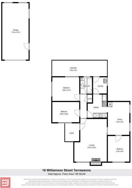 Floorplan of Homely house listing, 16 Williamson Street, Tarrawanna NSW 2518