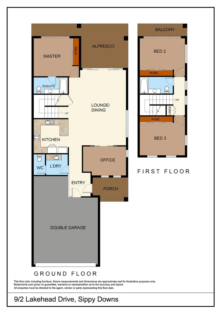 Floorplan of Homely townhouse listing, 9/2 Lakehead Drive, Sippy Downs QLD 4556