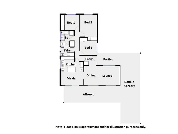 Floorplan of Homely house listing, 2 Aldinga Drive, Mildura VIC 3500