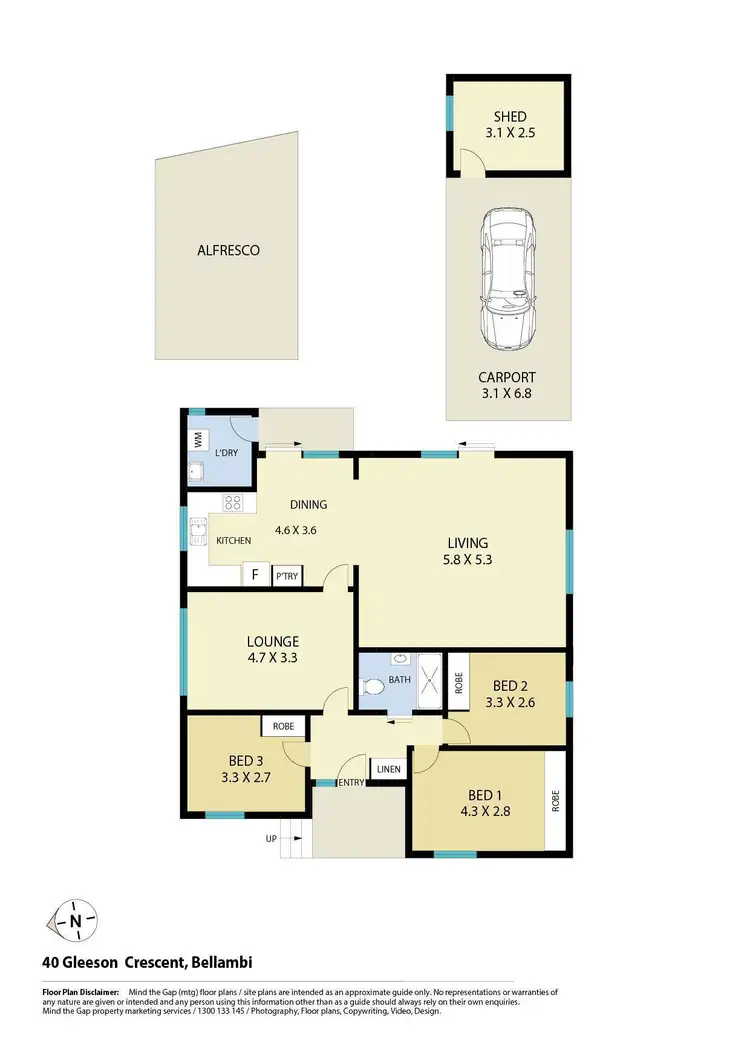 Floorplan of Homely house listing, 40 Gleeson Crescent, Bellambi NSW 2518