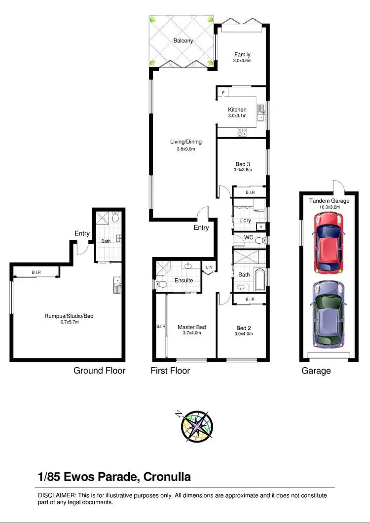Floorplan of Homely apartment listing, 1/85 Ewos Parade, Cronulla NSW 2230