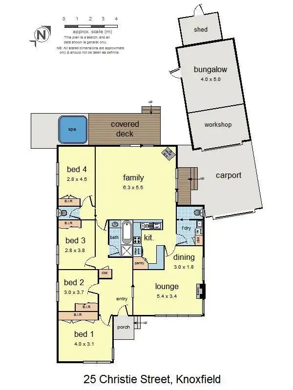 Floorplan of Homely house listing, 25 Christie Street, Knoxfield VIC 3180