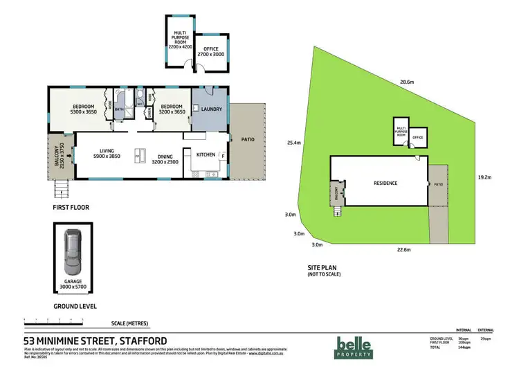 Floorplan of Homely house listing, 53 Minimine Street, Stafford QLD 4053