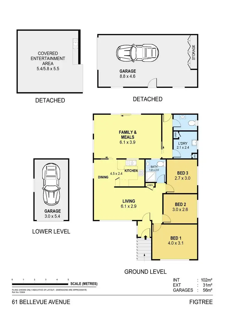 Floorplan of Homely house listing, 61 Bellevue Road, Figtree NSW 2525