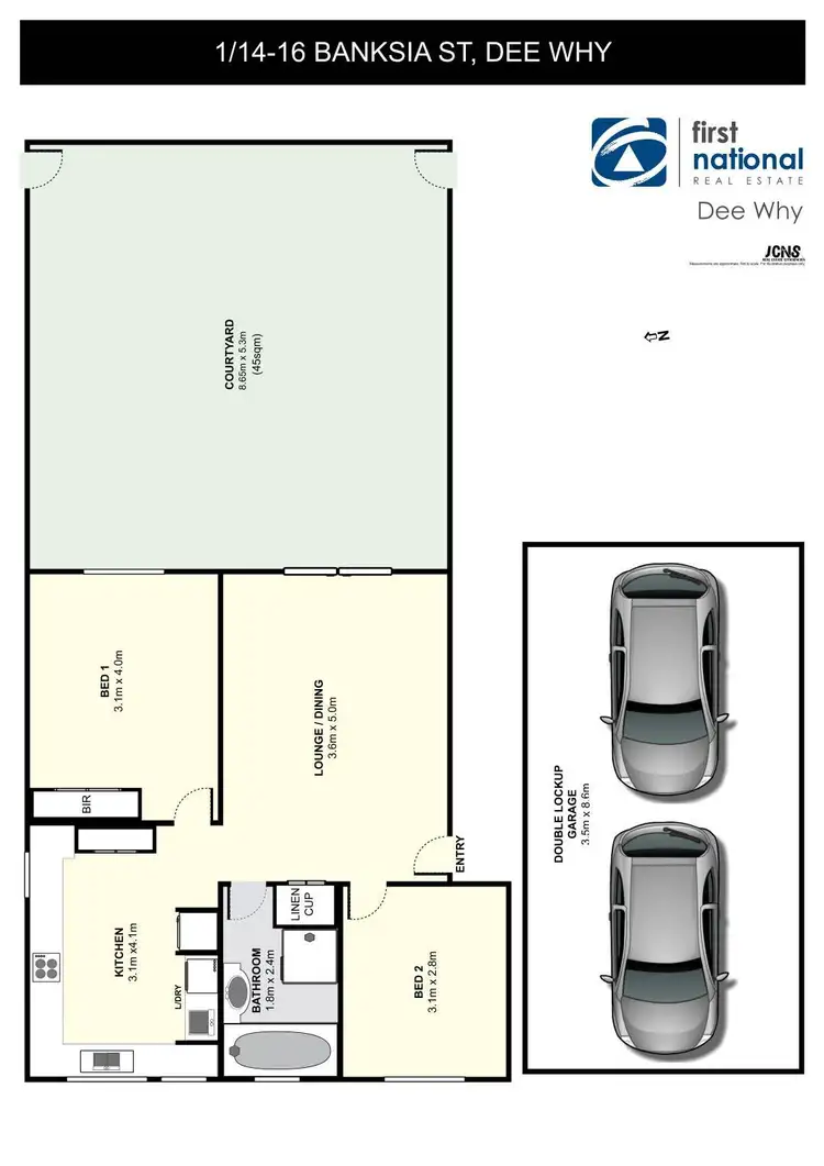 Floorplan of Homely apartment listing, 1/14-16 Banksia Street, Dee Why NSW 2099