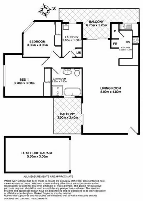 Floorplan of Homely unit listing, 23/55-61 Belmont Street, Sutherland NSW 2232