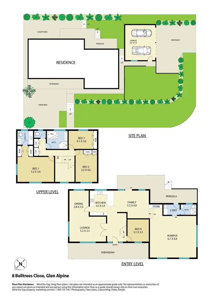 Floorplan of Homely house listing, 8 Belltrees Close, Glen Alpine NSW 2560