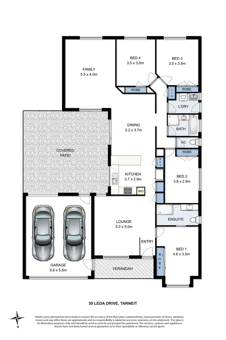 Floorplan of Homely house listing, 35 Leda Drive, Tarneit VIC 3029