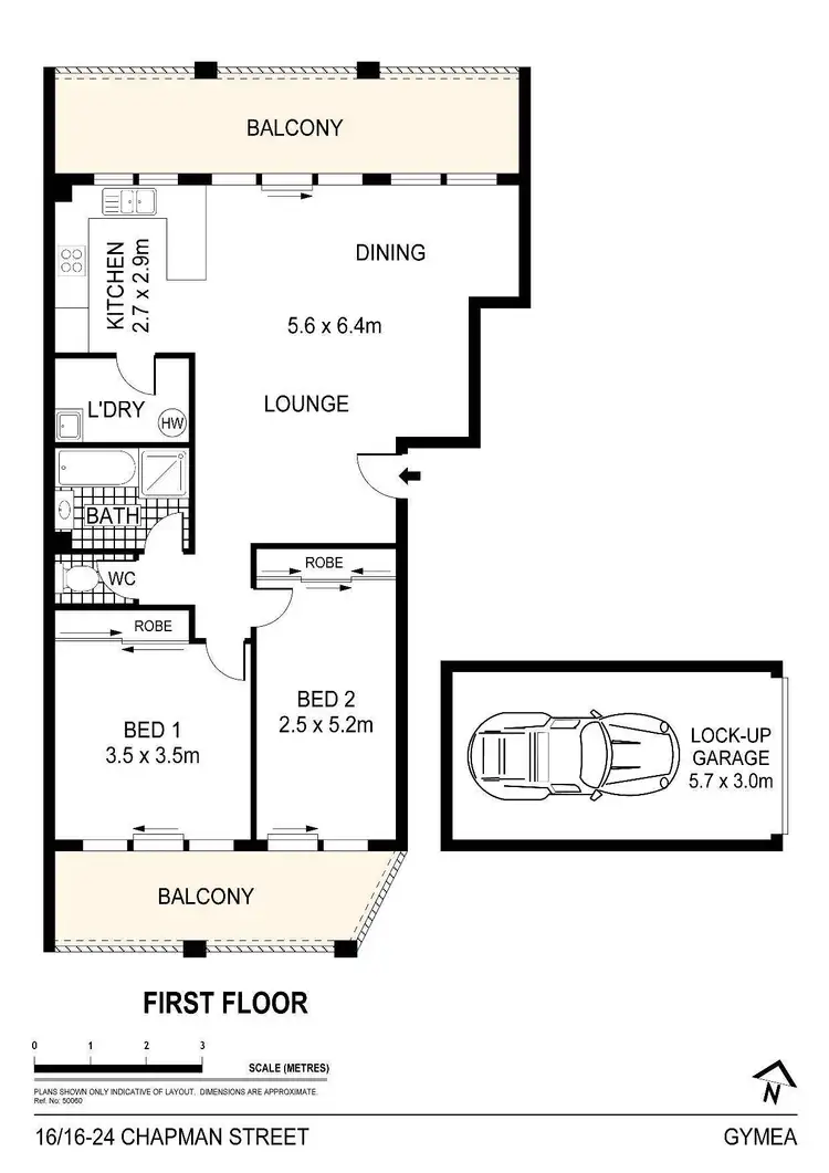 Floorplan of Homely apartment listing, 16/16-24 Chapman Street, Gymea NSW 2227