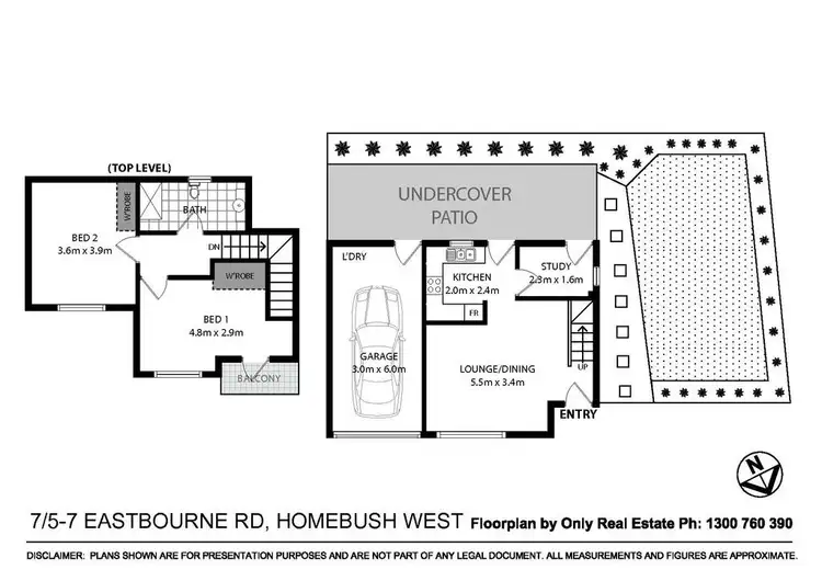 Floorplan of Homely apartment listing, 7/5-7 Eastbourne Road, Homebush West NSW 2140