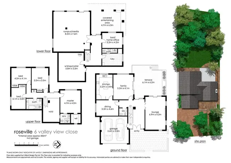 Floorplan of Homely house listing, 6 Valley View Close, Roseville NSW 2069