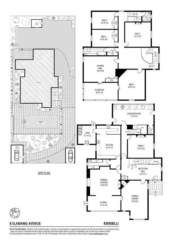 Floorplan of Homely house listing, 8 Elamang Avenue, Kirribilli NSW 2061