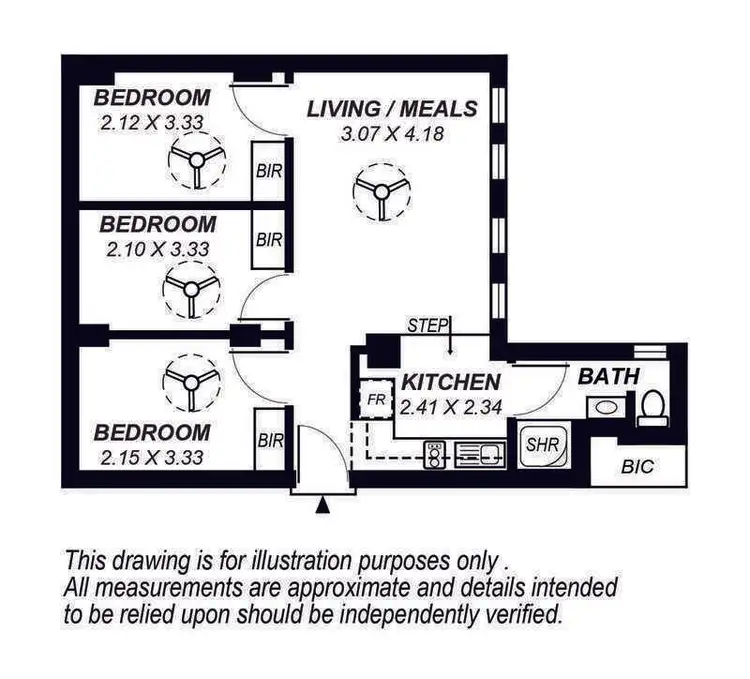 Floorplan of Homely apartment listing, 808/23 King William Street, Adelaide SA 5000