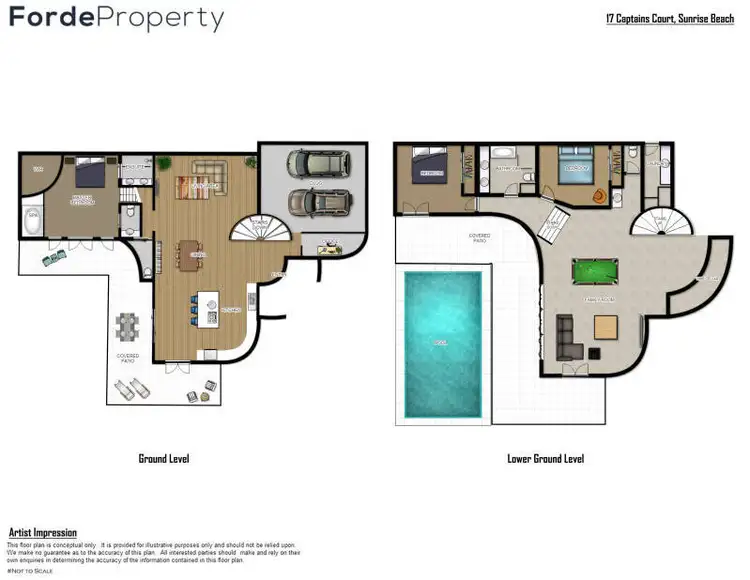 Floorplan of Homely house listing, 17 Captains Court, Sunrise Beach QLD 4567