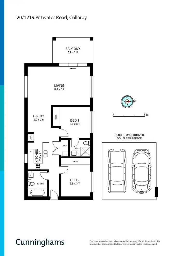 Floorplan of Homely unit listing, 20/1219 Pittwater Road, Collaroy NSW 2097