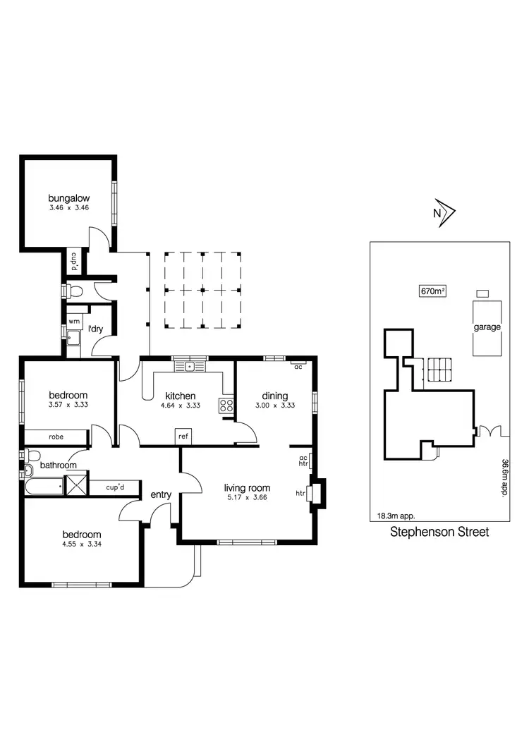 Floorplan of Homely house listing, 72 Stephenson Street, South Kingsville VIC 3015