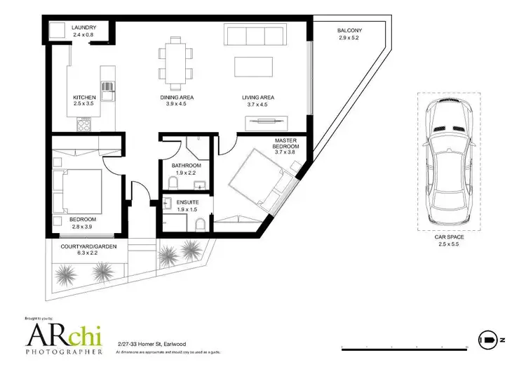 Floorplan of Homely apartment listing, 33 Homer Street, Marrickville NSW 2204