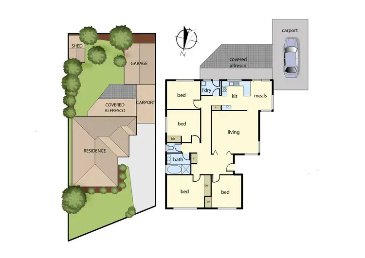 Floorplan of Homely house listing, 4 Woollahra Avenue, Keysborough VIC 3173