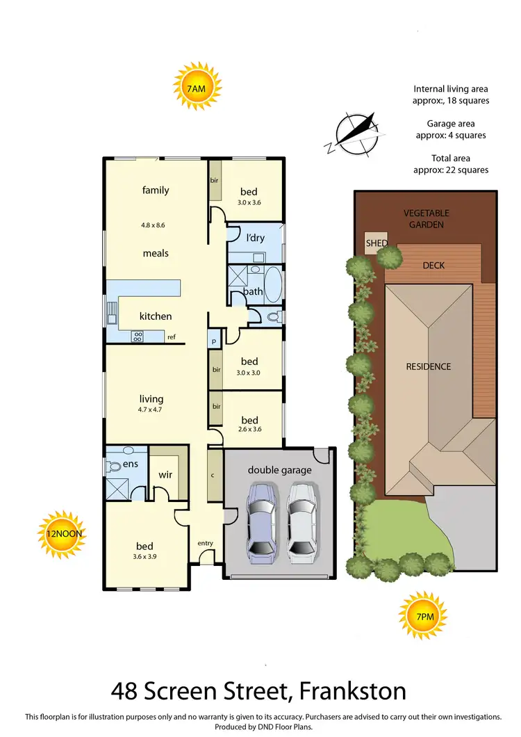 Floorplan of Homely house listing, 48 Screen Street, Frankston VIC 3199
