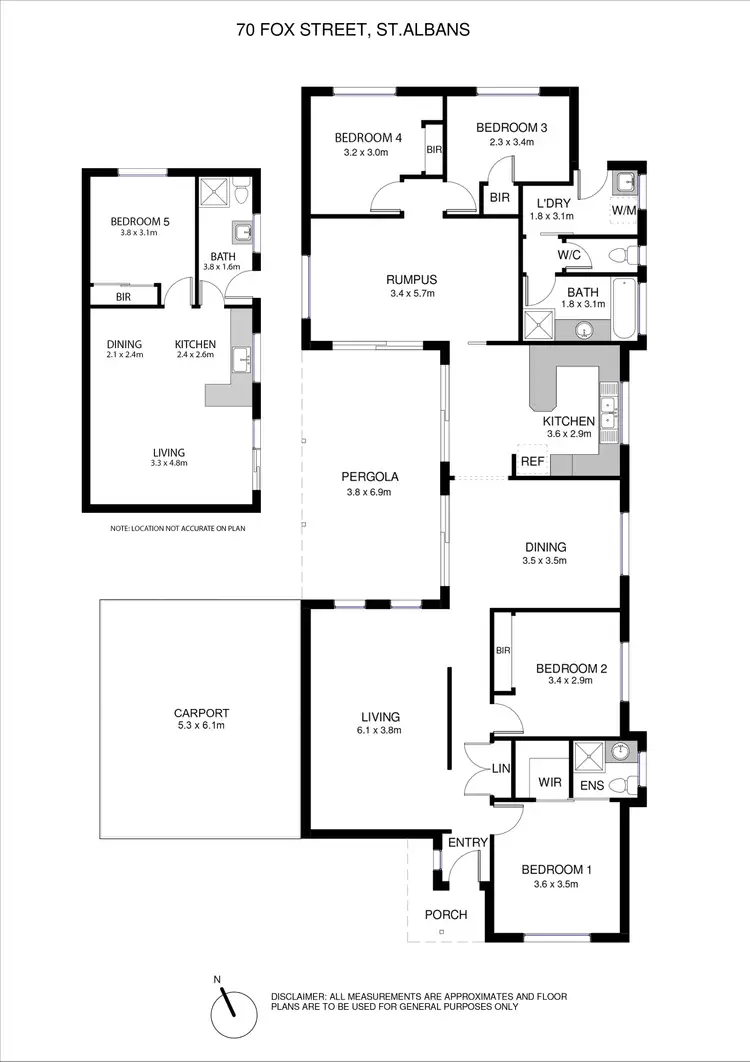 Floorplan of Homely house listing, 70 Fox Street, St Albans VIC 3021