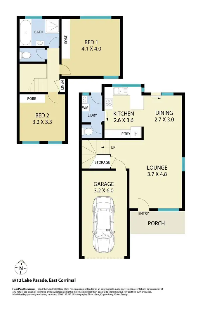 Floorplan of Homely townhouse listing, 8/12 Lake Parade, East Corrimal NSW 2518