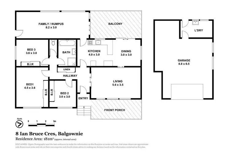 Floorplan of Homely house listing, 8 Ian Bruce Crescent, Balgownie NSW 2519