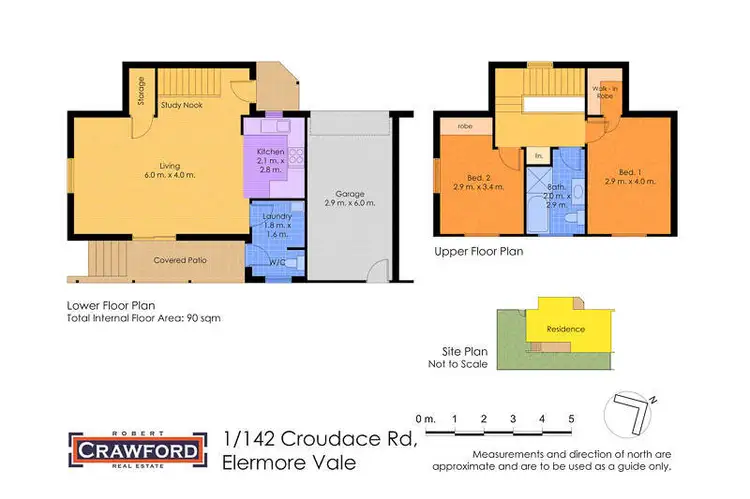 Floorplan of Homely townhouse listing, 1/142 Croudace Road, Elermore Vale NSW 2287