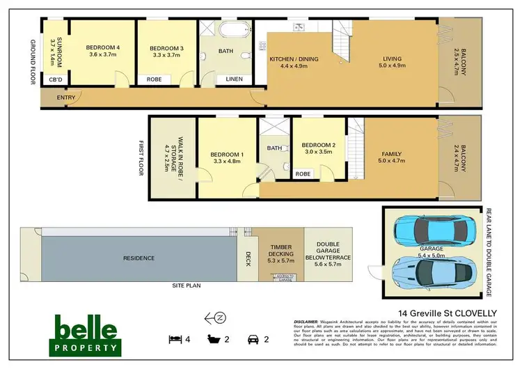 Floorplan of Homely house listing, 14 Greville Street, Clovelly NSW 2031