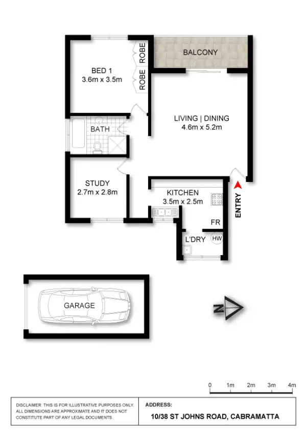 Floorplan of Homely unit listing, 10/38 St Johns Road, Cabramatta NSW 2166