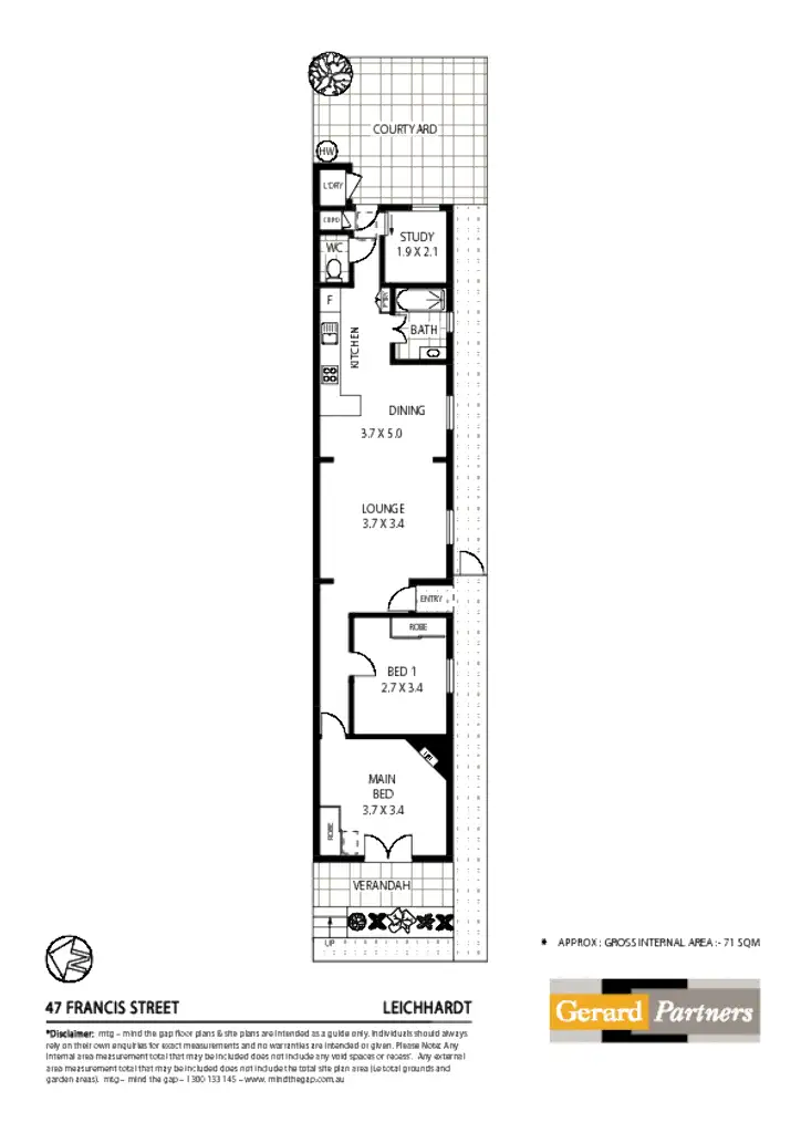 Floorplan of Homely house listing, 47 Francis Street, Leichhardt NSW 2040